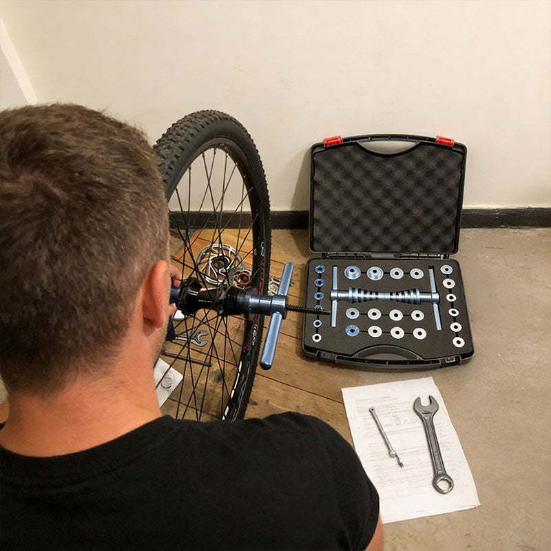 Bicycle Bearing Press & Extractor Tool Set – Aluminum Alloy Installation Kit for Hubs, Wheels & Pedals