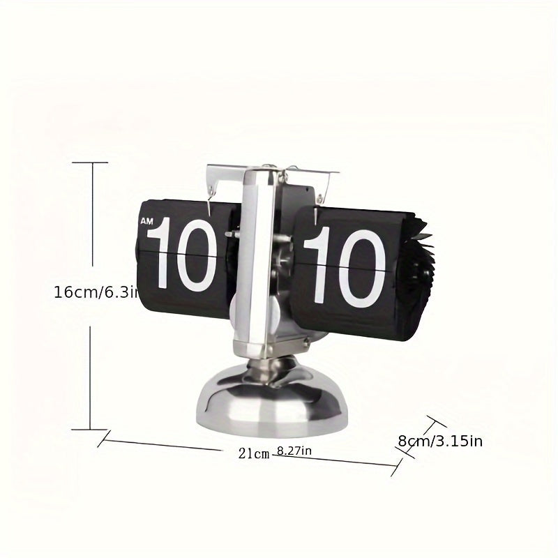 클록텍 자동 플립 페이지 탁상시계 레트로 북 디자인 (CLOCTECK Automatic Flip Page Clock Retro Book Design)