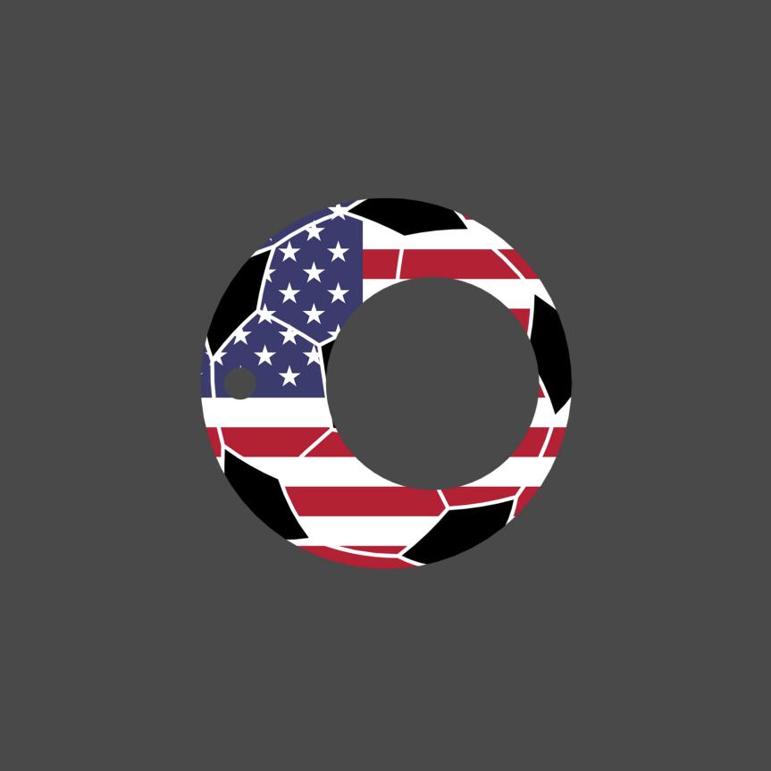 Creative Football World Cup Fidget Spinner Keychain Stress Relief Toy