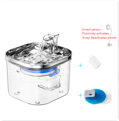 Stainless Steel Pet Water Fountain Automatic Circulation 2L Dispenser