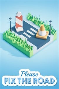플리즈 픽스 더 로드 Xbox 신규계정 미니멀 퍼즐 도로 연결 게임 플레이 화면 / Please Fix The Road Xbox new account minimalist puzzle road building gameplay screen