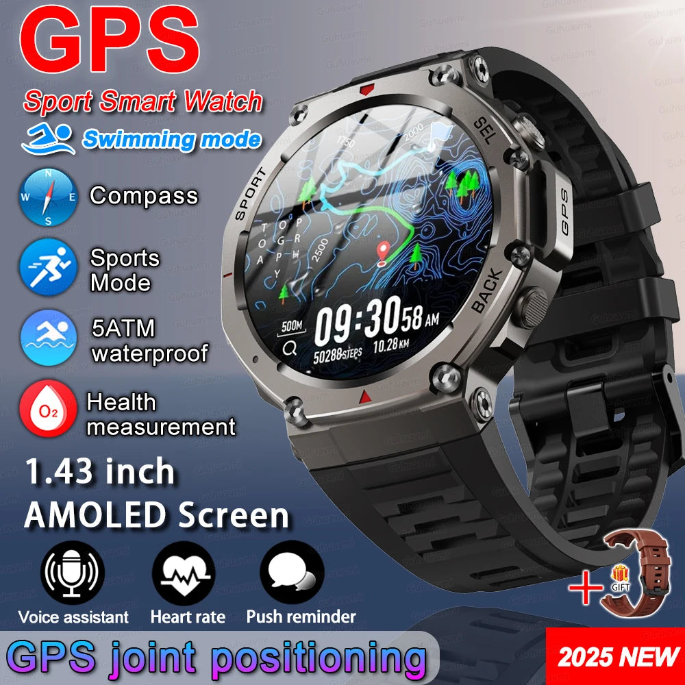 T-Rex 3 울트라 GPS 스마트워치 1.43 AMOLED 5ATM (T-Rex 3 Ultra GPS Smartwatch 1.43” AMOLED)