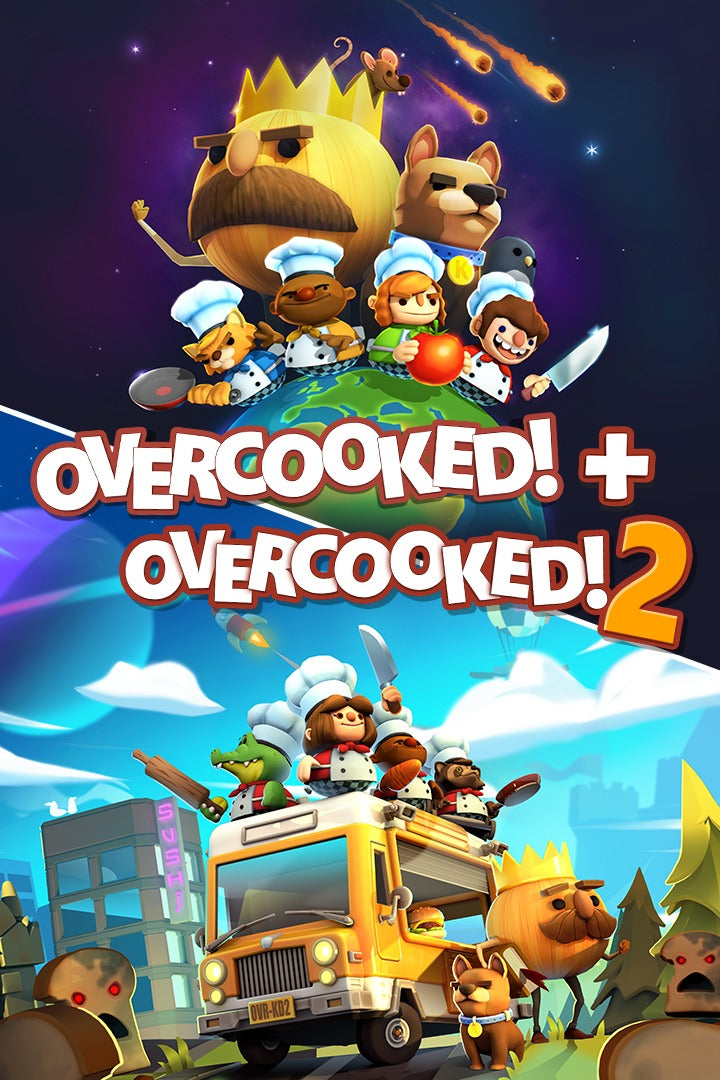 오버쿡드 1+2 번들 Xbox 신규 계정 협동 파티 요리 게임 플레이 화면 / Overcooked 1+2 Bundle Xbox new account co-op party cooking gameplay screen