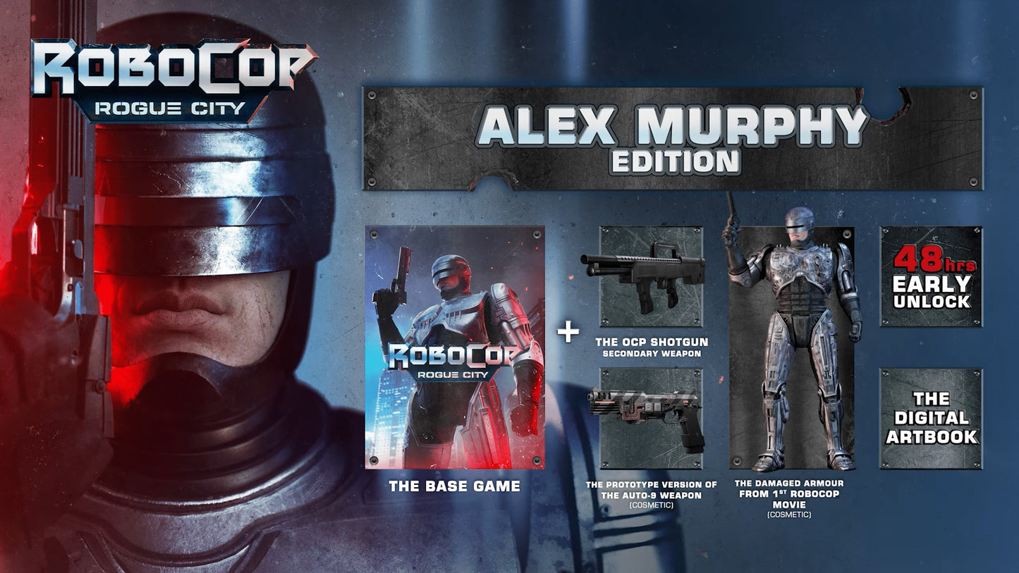 로보캅 로그 시티 알렉스 머피 에디션 아르헨티나 코드 Xbox Series X|S PC 계정 액션 FPS 게임 플레이 화면 / RoboCop Rogue City Alex Murphy Edition Argentina Code Xbox Series X|S PC account action FPS gameplay screen