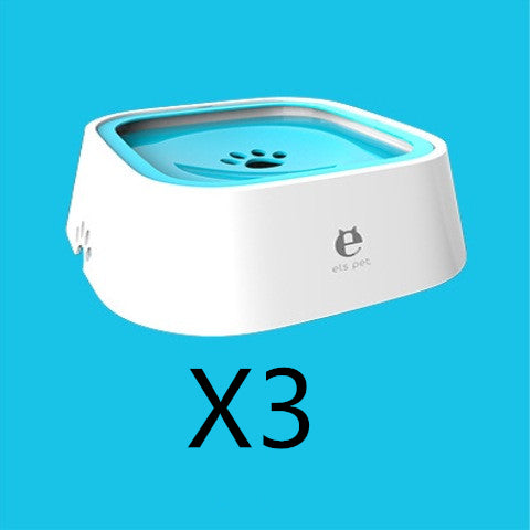 1.5L Pet Floating Water Bowl Anti-Spill Slow Drinking Dog Cat Bowl