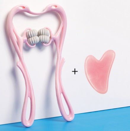 6-Wheel Neck Massager Roller Swan Design Deep Tissue Massage Tool