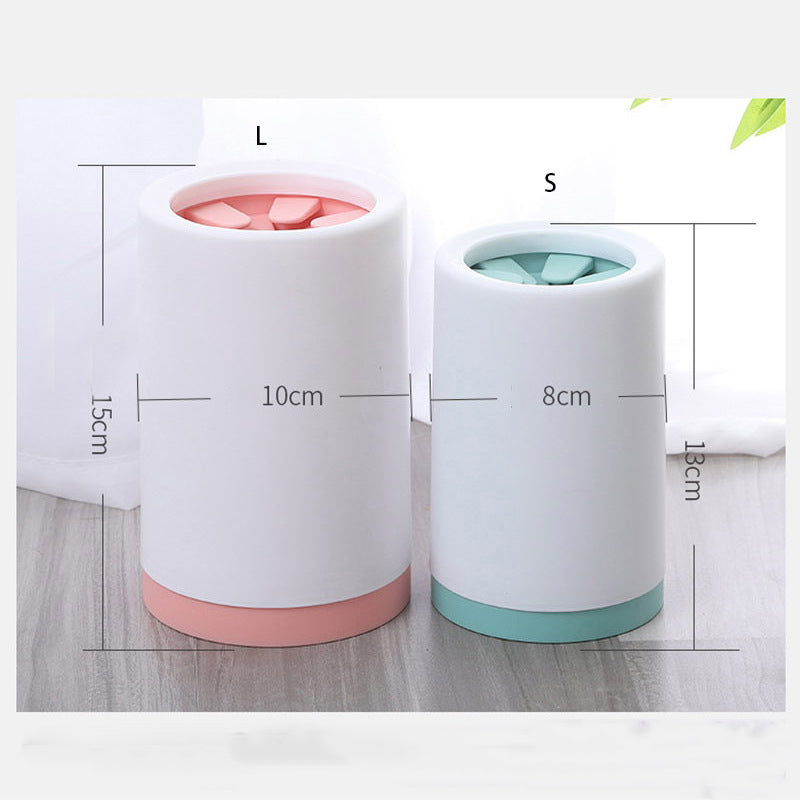 Dog Paw Cleaner Cup Portable Pet Foot Washer Silicone Brush