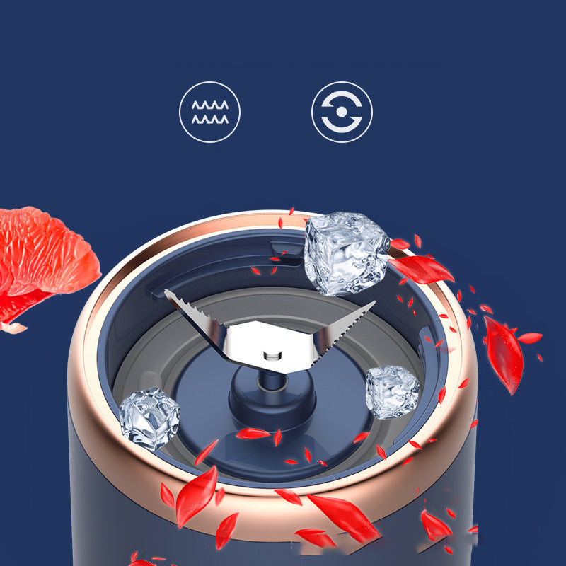 6-Blade Portable Blender USB Rechargeable Mini Juicer Smoothie Maker