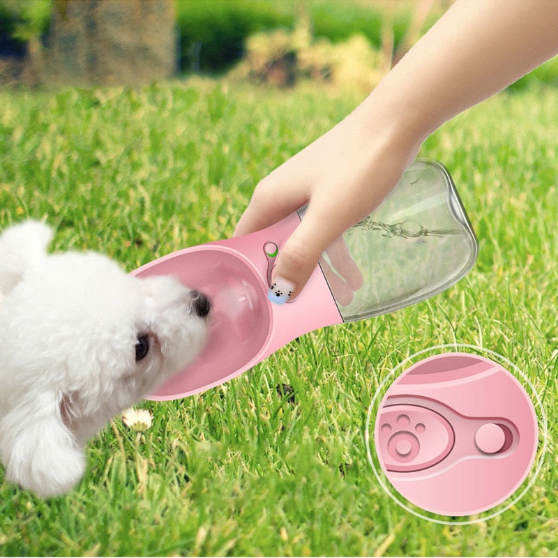 Portable Pet Water Bottle Outdoor Dog Travel Water Cup Feeder