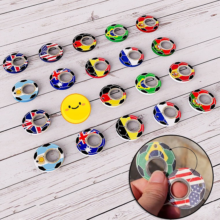 Creative Football World Cup Fidget Spinner Keychain Stress Relief Toy