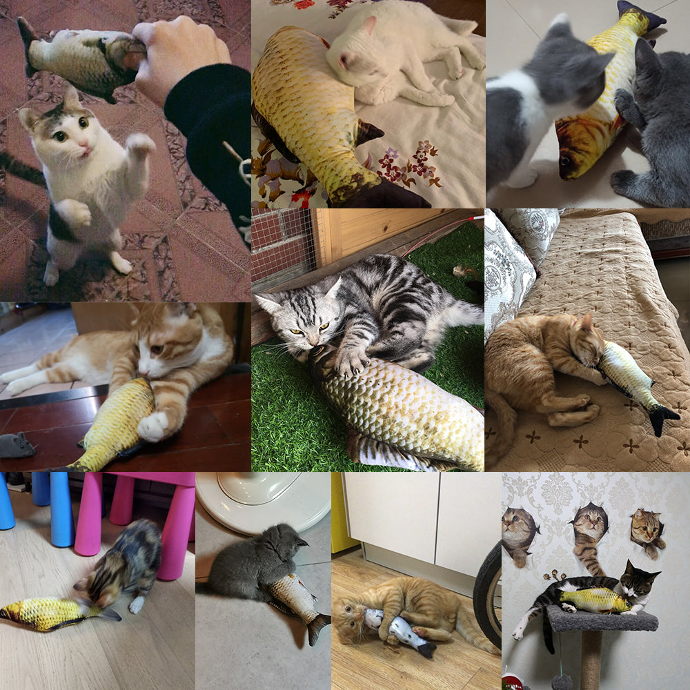 Electric Jumping Fish Cat Toy USB Rechargeable Interactive Fish Toy