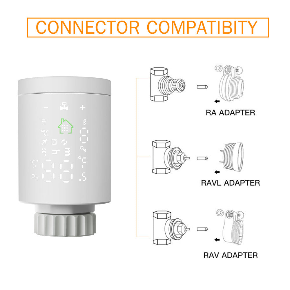 ZIGBEE Smart Radiator Valve Smart Radiator Valve Mobile Phone APP Program Selection Control Smart Thermostat