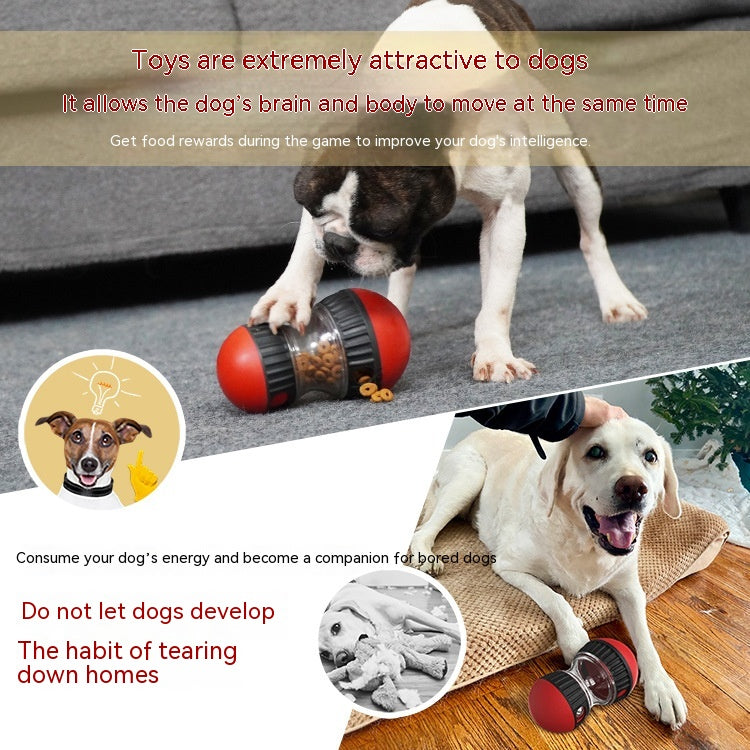 Interactive Dog Treat Dispensing Tumbler Toy Slow Feeder Puzzle Ball