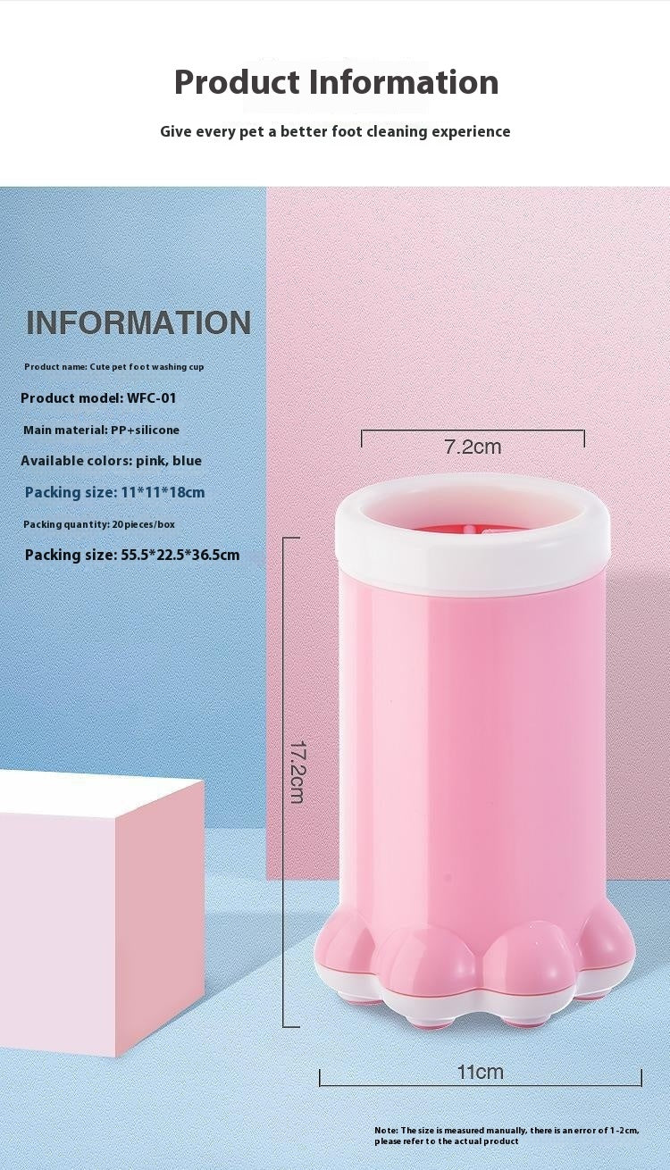 Portable Dog Paw Cleaner Cup Silicone Pet Foot Washer