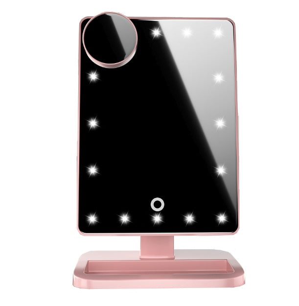 LED Makeup Mirror with Bluetooth Speaker 10X Magnifying Touch Screen Mirror