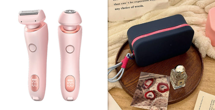 2-in-1 Women Electric Shaver USB Rechargeable Body Hair Remover