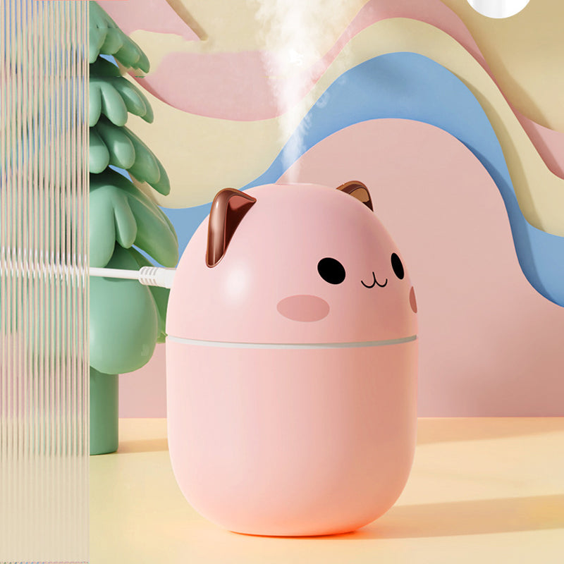 Cute Cat USB Air Humidifier LED Cool Mist Aromatherapy Diffuser