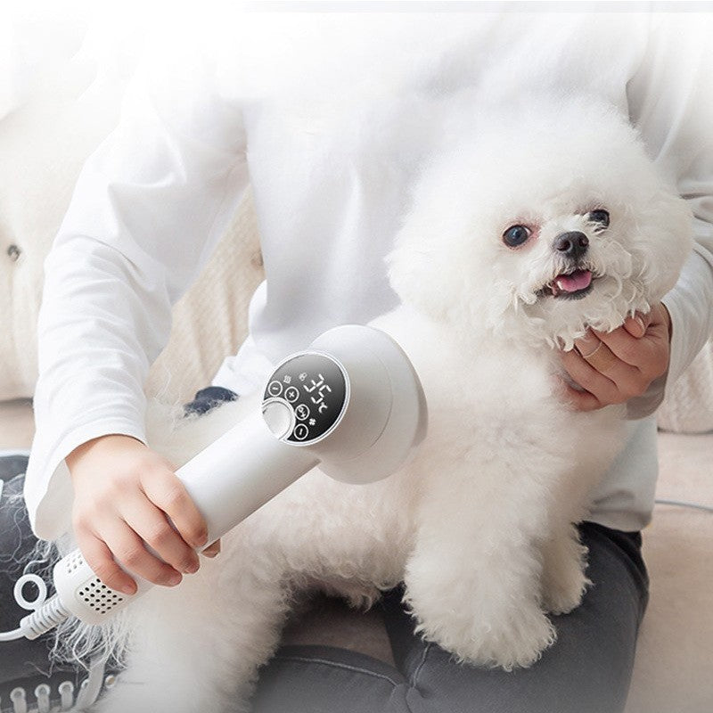 Smart Pet Hair Dryer Blow & Comb Silent Grooming Dryer 300W