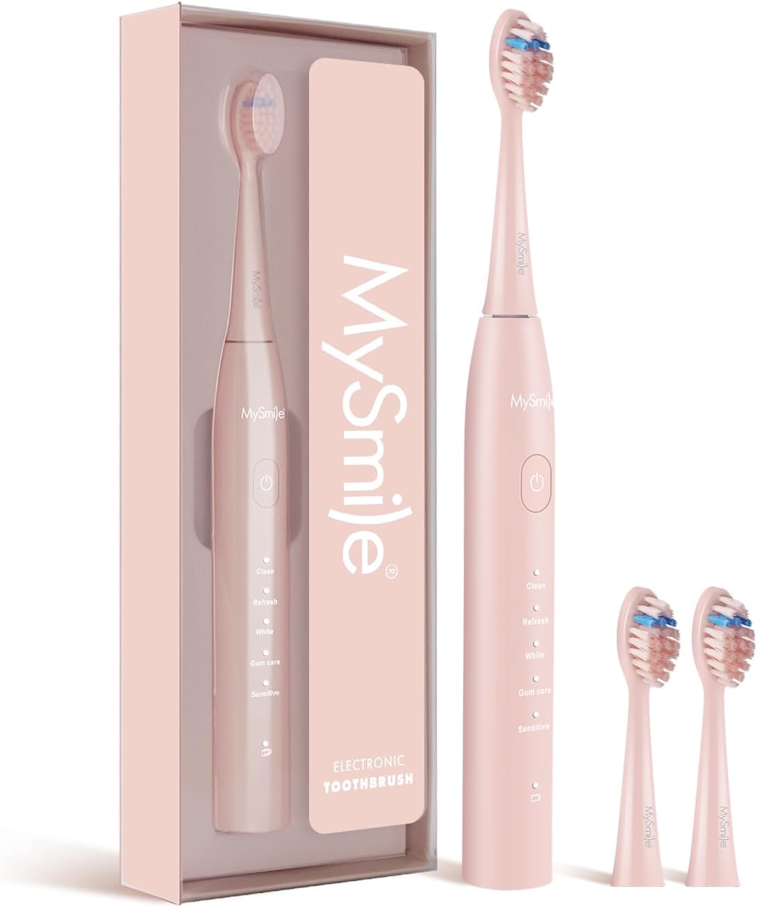 마이스마일 전동칫솔 45,000VPM 소닉 진동 5가지 모드 IPX7 방수 | MySmile Electric Toothbrush 45000 VPM Sonic