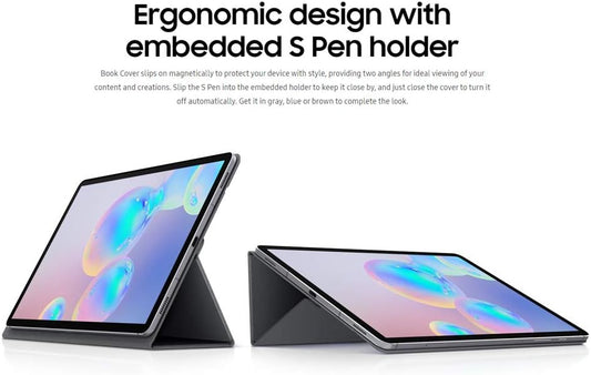 Samsung 북 커버 케이스 (EF-BT860) 갤럭시 탭 S6용 — 그레이