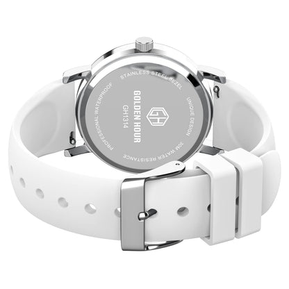 GOLDEN HOUR 방수 간호사 시계 24시간 밀리터리 타임 레드 초침