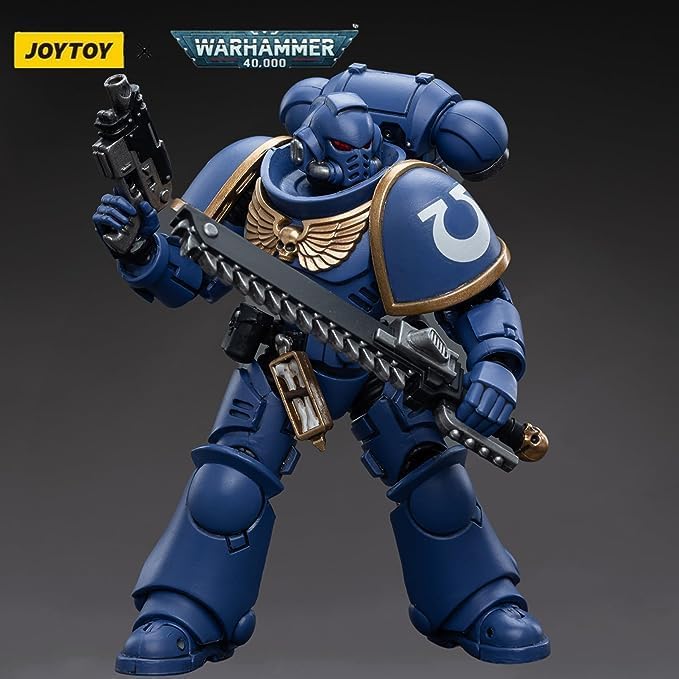 JOYTOY 1/18 워해머 40,000 울트라마린 인터세서 액션 피규어 컬렉션 (4인치)