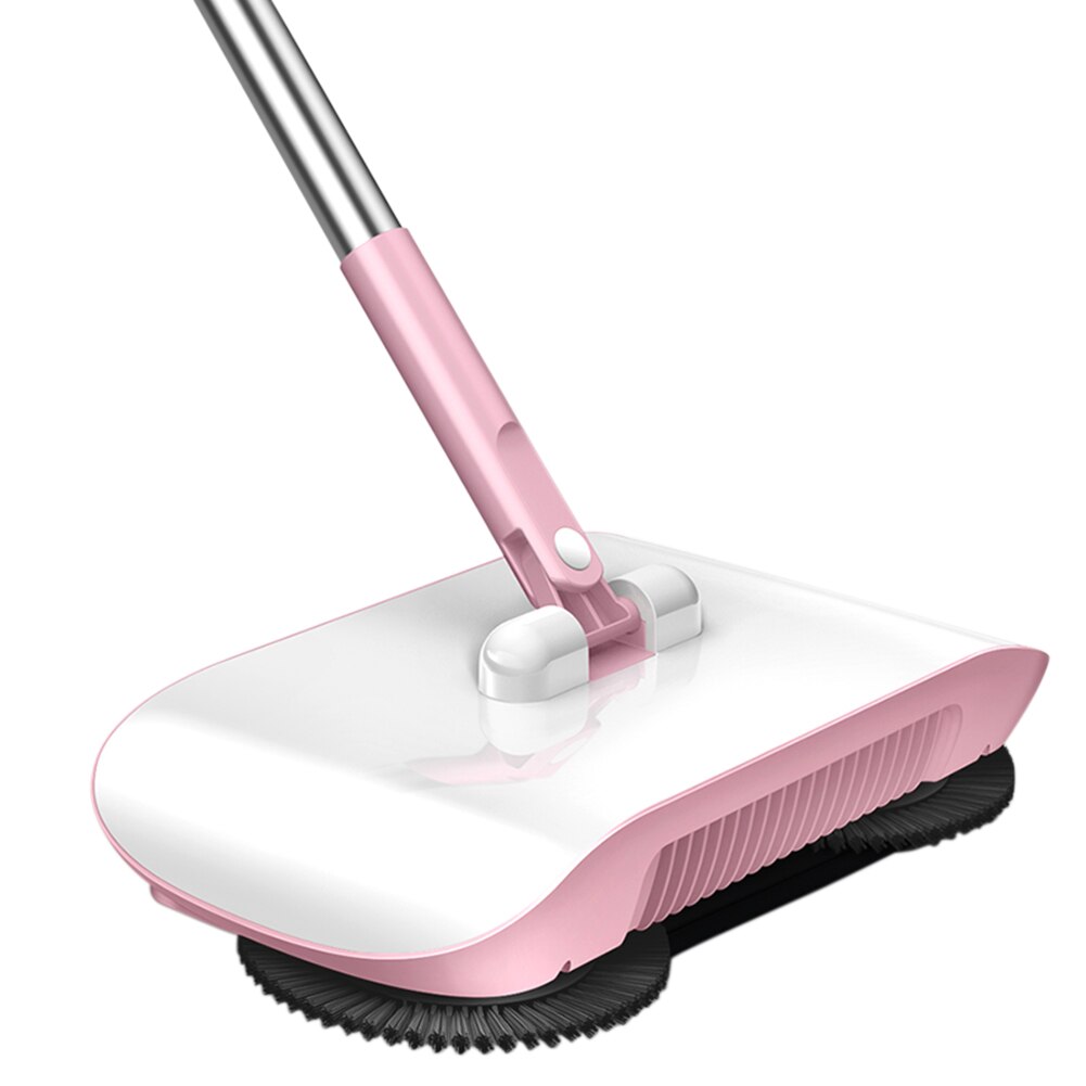 Manual Push Floor Sweeper 3-in-1 Broom Dustpan Mop Cleaner