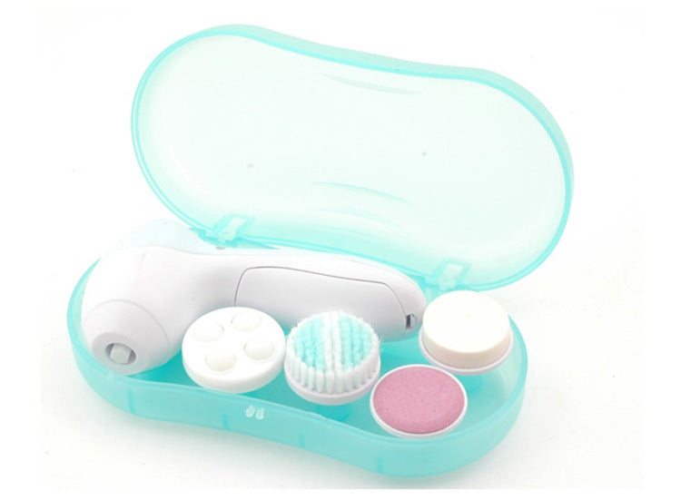 Electric Facial Cleansing Brush Blackhead Remover Face Cleanser with 5 Attachments