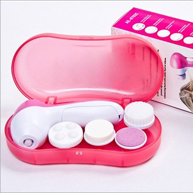 Electric Facial Cleansing Brush Blackhead Remover Face Cleanser with 5 Attachments