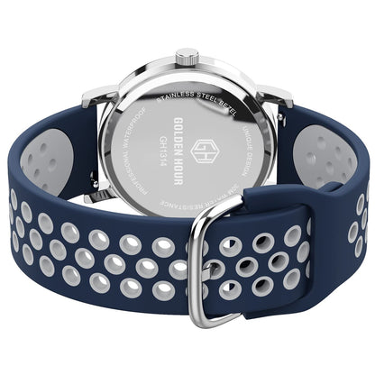 GOLDEN HOUR 방수 간호사 시계 24시간 밀리터리 타임 레드 초침