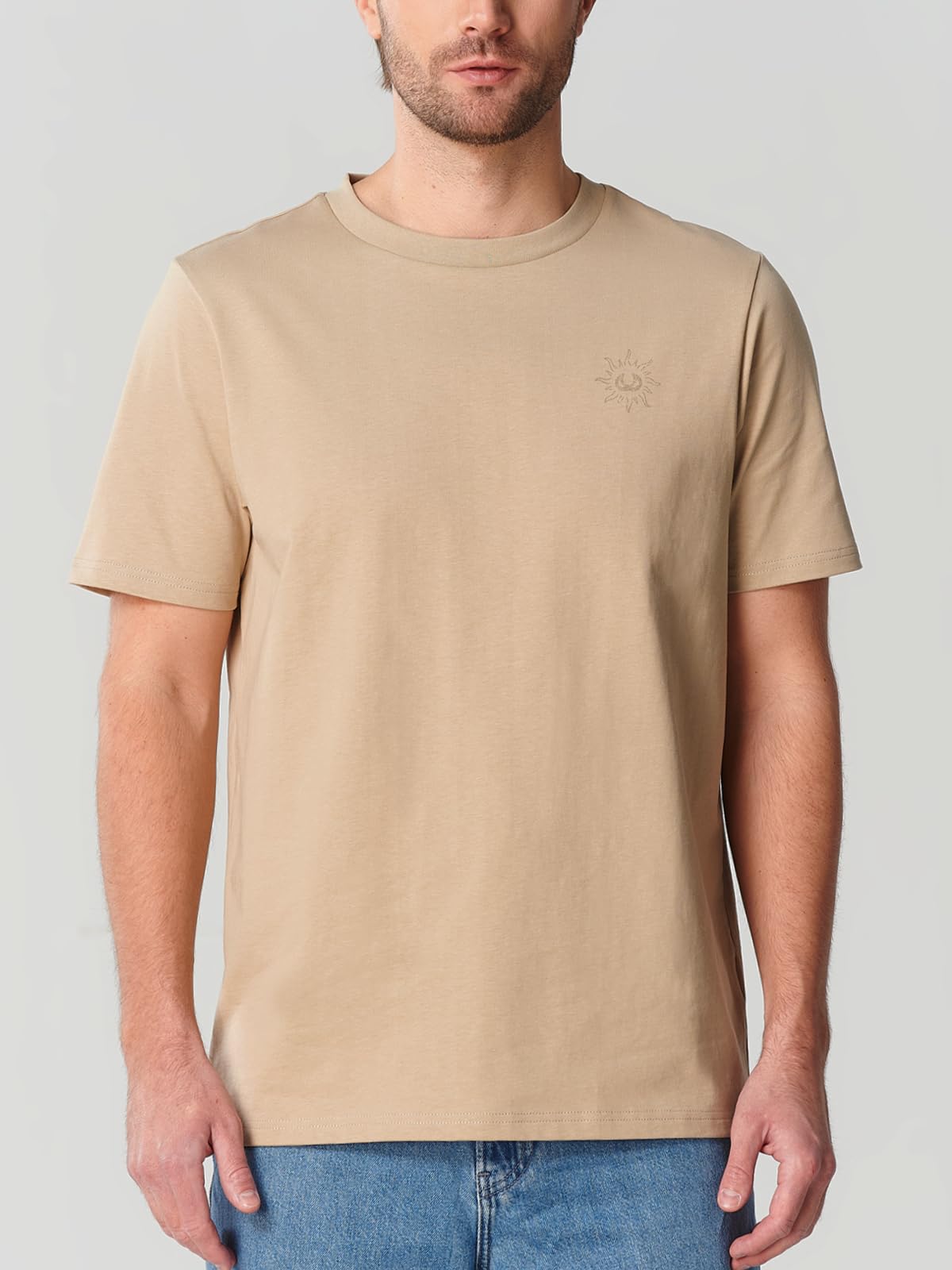 ALLZERO Men's Heavyweight Graphic Short Sleeve T-Shirt Relaxed Fit