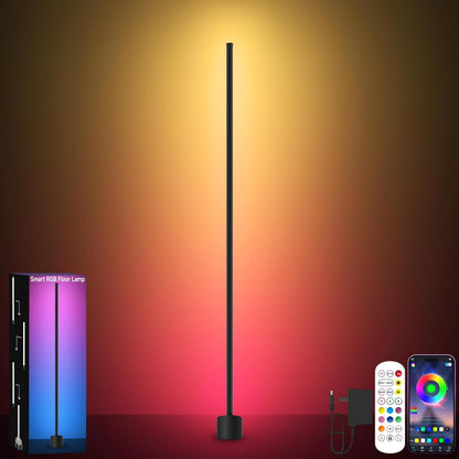 RGB LED Corner Floor Lamp Smart App Remote Music Sync 16 Million Colors