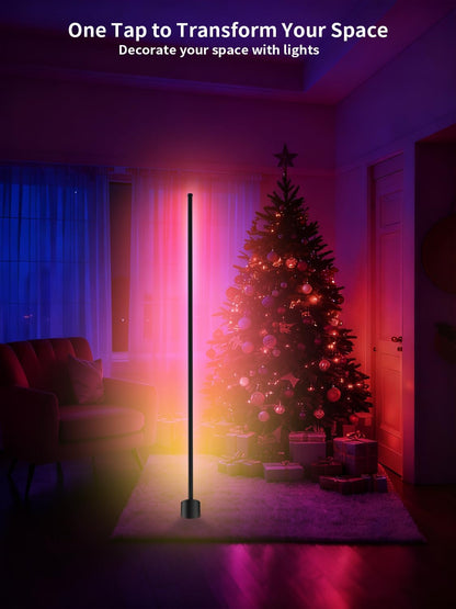 RGB Corner Floor Lamp Smart App Remote LED Mood Light | RGB LED Corner Floor Lamp 