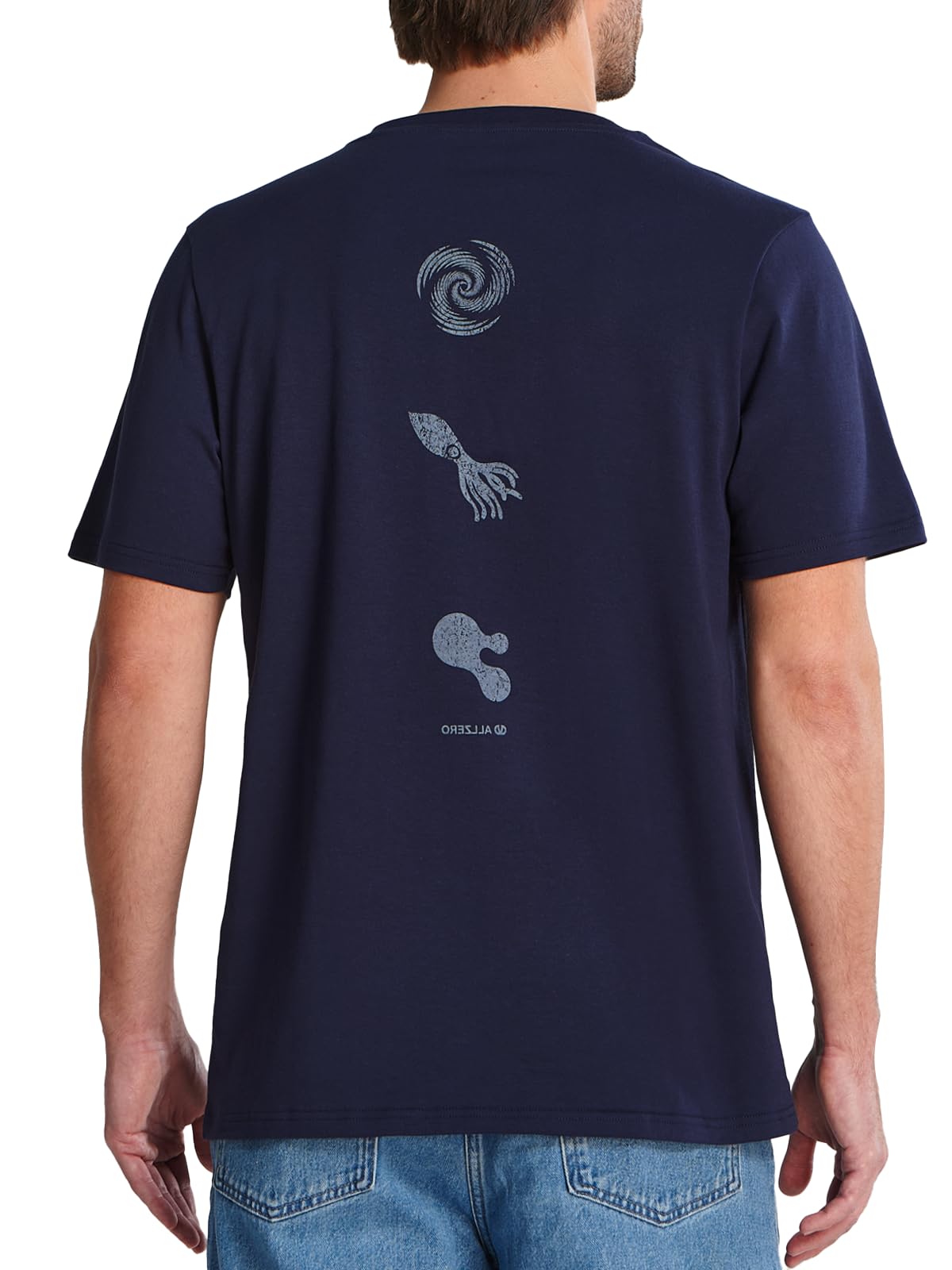 ALLZERO Men's Heavyweight Graphic Short Sleeve T-Shirt Relaxed Fit