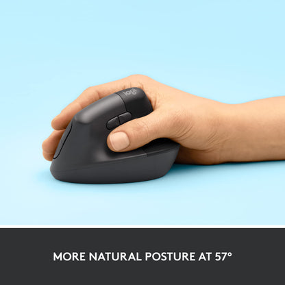 로지텍 리프트 버티컬 인체공학 무선 마우스 그래파이트 | Logitech Lift Vertical Ergonomic Mouse Graphite