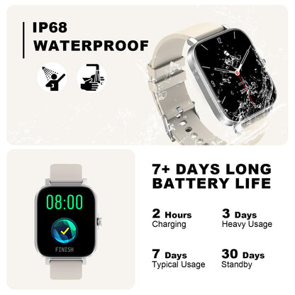 토르잘프 1.83인치 블루투스 스마트워치 IP68 블랙 | Torjalph Fitness Smart Watch