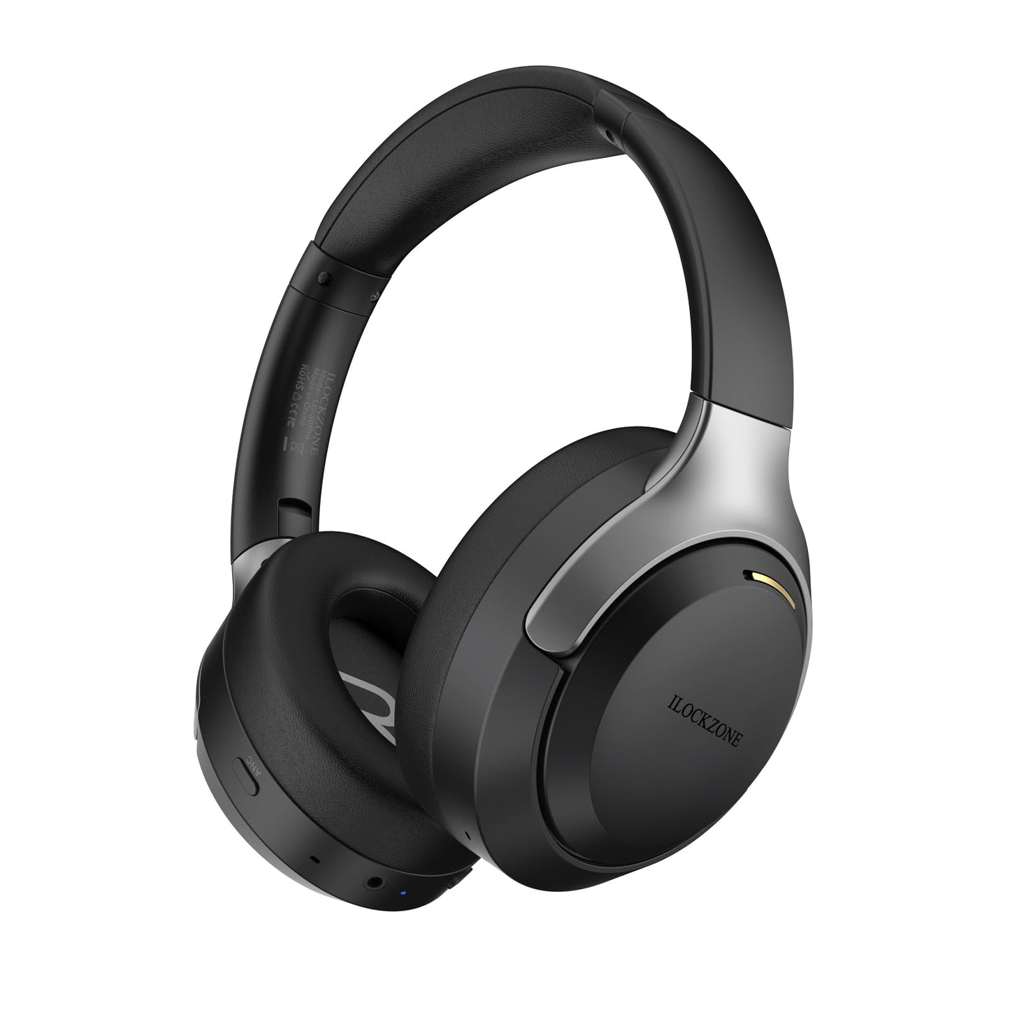 ILOCKZONE LC30Pro Hybrid ANC Bluetooth 5.4 Over Ear Headphones Black