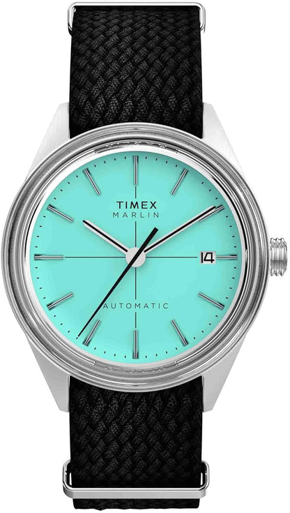 Timex Mens Marlin 40mm Stainless Steel Blue Dial Watch
