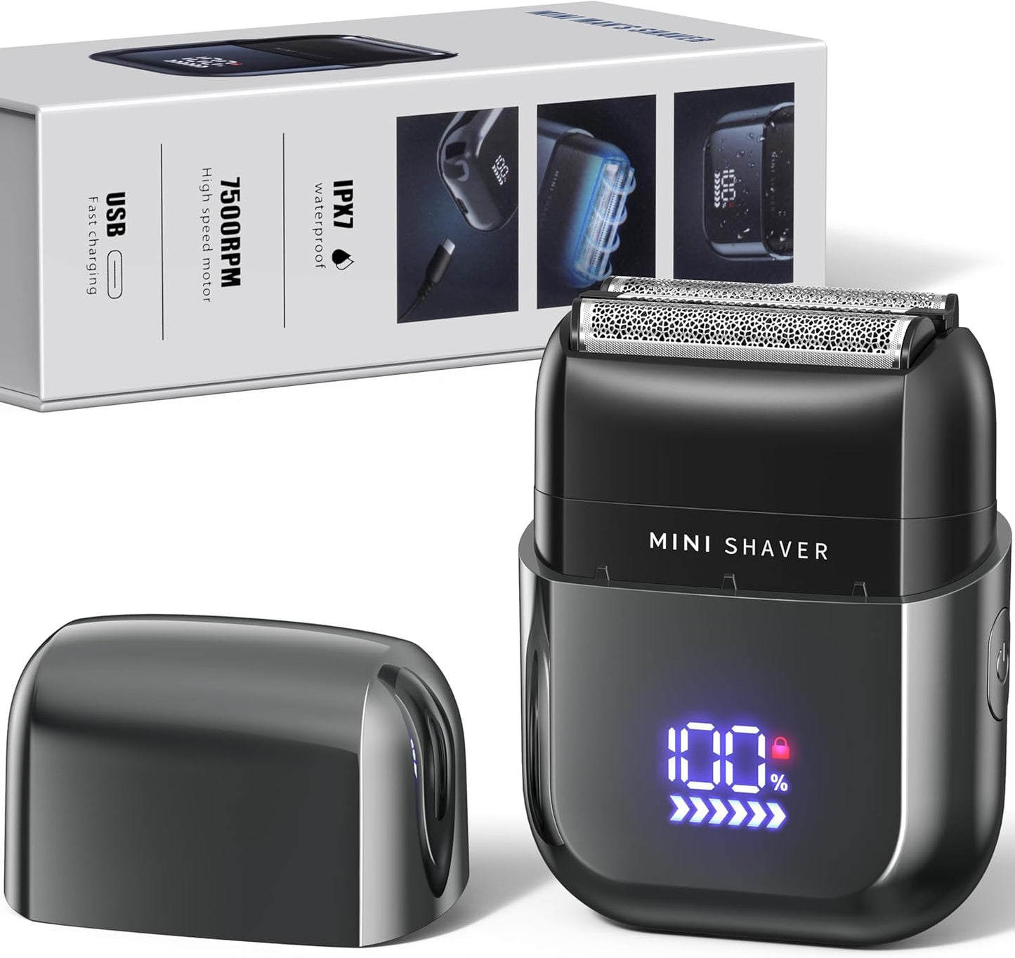 텔펀 WF-2043 전기 면도기 IPX7 방수 USB-C 충전 휴대용 | Telfun WF-2043 Electric Shaver