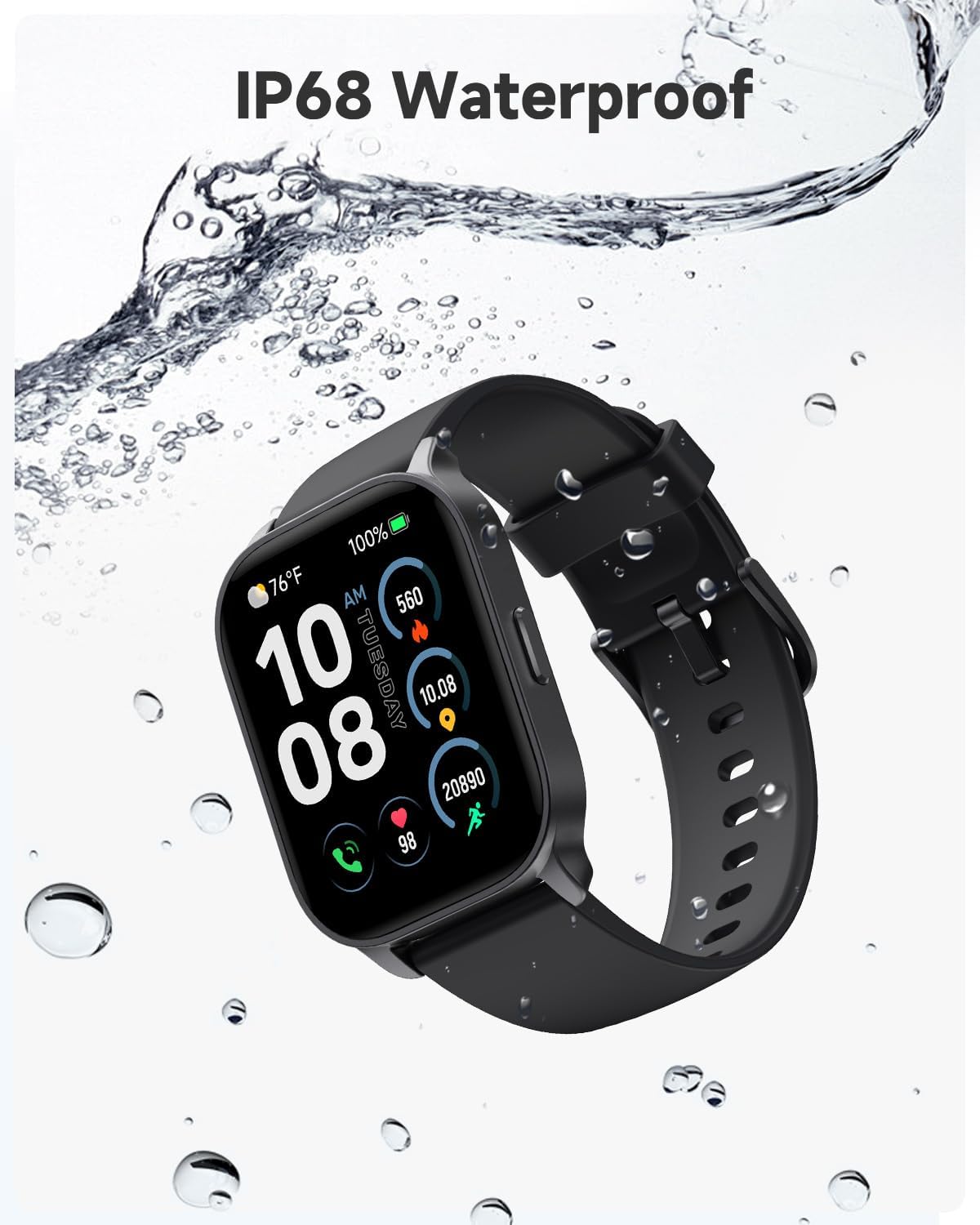 투버 IDW17 2.01인치 스마트워치 미드나이트 블랙 | TOOBUR Smart Watch