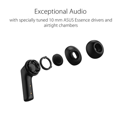 ASUS ROG Cetra True Wireless SpeedNova 게이밍 이어버드 블랙 | ROG Cetra SpeedNova Gaming Earbuds