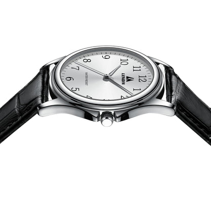 엘엔 렌친 남성용 38mm 스테인리스 쿼츠 시계 확장 밴드 | LN LENQIN Men’s Analog Watch