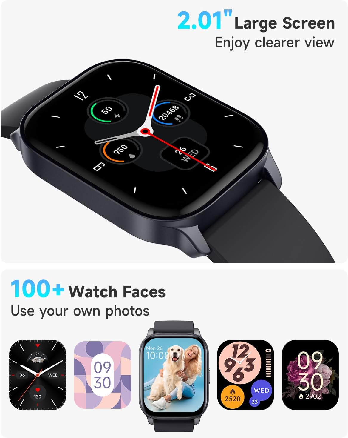 투버 IDW17 2.01인치 스마트워치 미드나이트 블랙 | TOOBUR Smart Watch