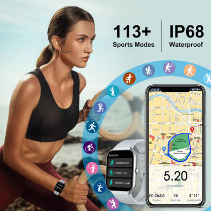 Soudorv T70-2026 1.91-inch Smartwatch Black Bluetooth Call IP68 Smart Watch 2026 NEW 1.91" Smartwatch for Men Women 