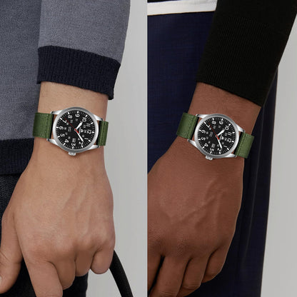 엘엔 렌친 밀리터리 스포츠 42mm 나일론 스트랩 시계 | LN LENQIN Tactical Quartz Watch