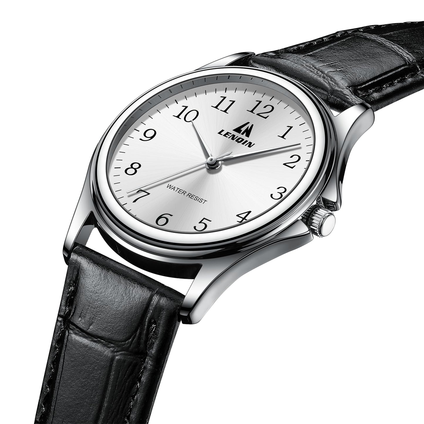 엘엔 렌친 남성용 38mm 스테인리스 쿼츠 시계 확장 밴드 | LN LENQIN Men’s Analog Watch