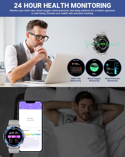 소위에 SM-7 밀리터리 러기드 스마트워치 1.43" AMOLED | SOUYIE Rugged Smart Watch
