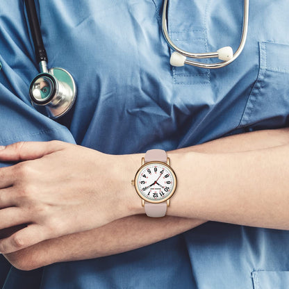 GOLDEN HOUR 방수 간호사 시계 24시간 밀리터리 타임 레드 초침