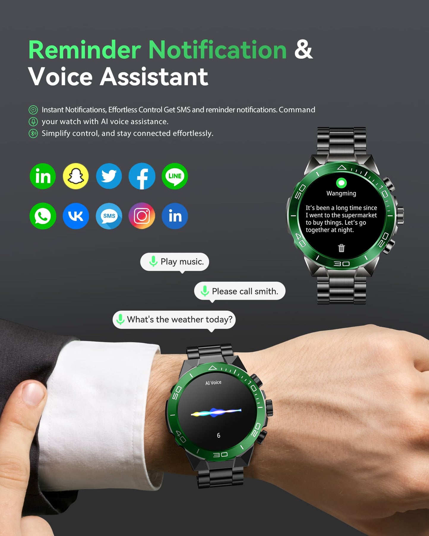 소위에 SM-7 밀리터리 러기드 스마트워치 1.43" AMOLED | SOUYIE Rugged Smart Watch