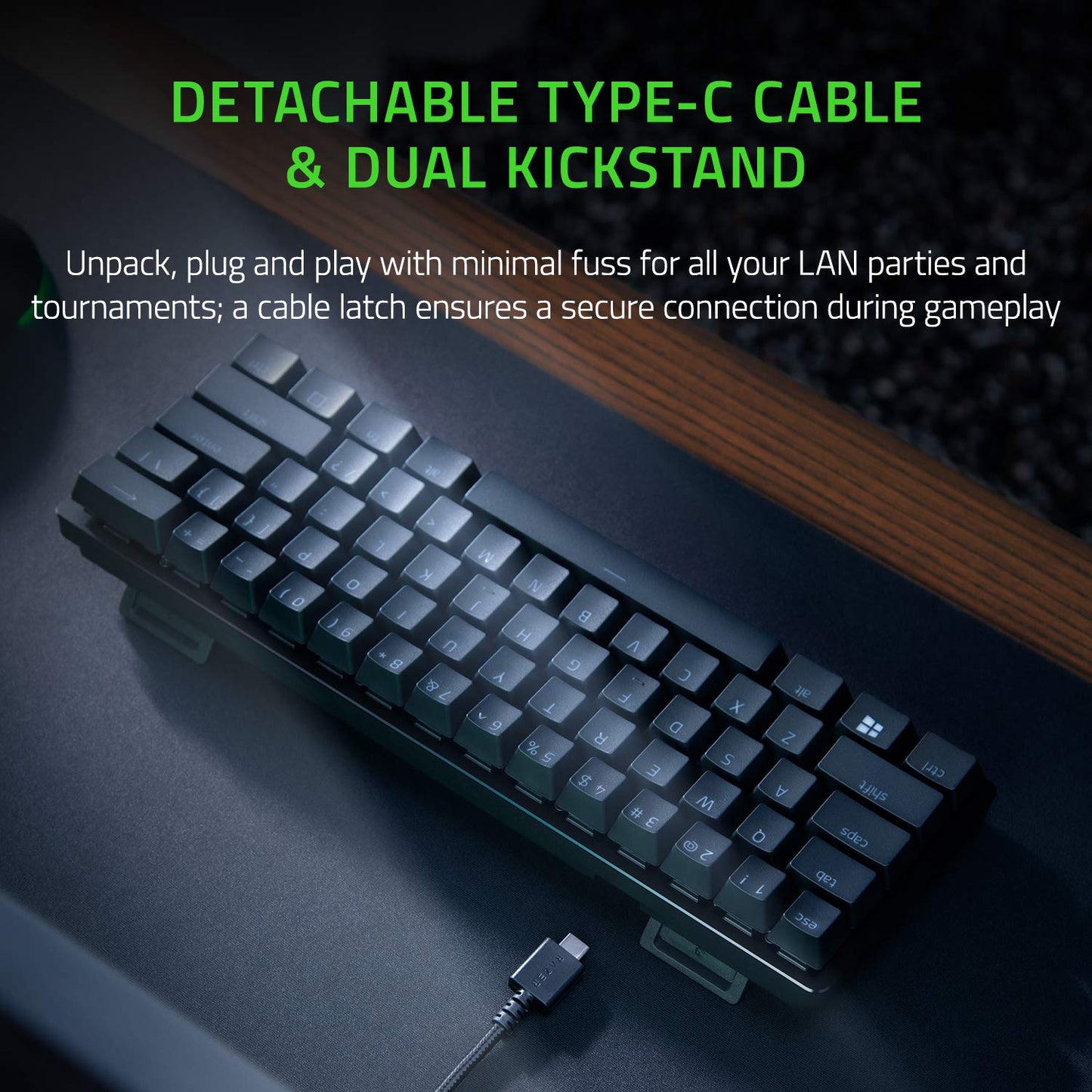 Razer Huntsman Mini 60% Gaming Keyboard with Linear Optical Switches (Black) 